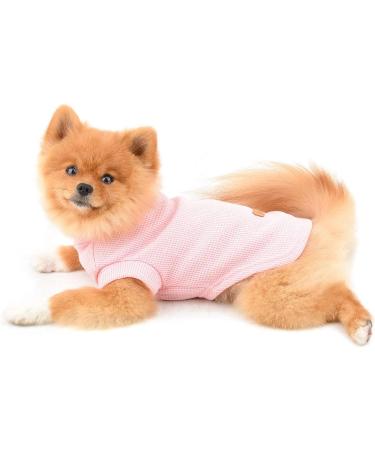 Paidful Pink Dog Shirts for Small & Medium Dogs | Soft Cotton Summer Vests | Breathable T-shirts for Puppies & Young Girls - Buy Online on GoSupps.com