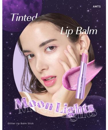 AMTS Tinted Lip Balm Moon Lights | Hydrating Glitter Lipstick for Daily Makeup | Korean Beauty Moisture Lip Tint - Buy Online on GoSupps.com