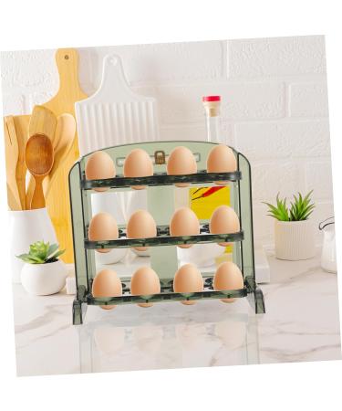 OSALADI Egg Carton Plastic Trays Dispenser Refrigerators Fridge Plastic Eggs Egg Tray Multifunction Roller As Shown2 25X20CM - Buy Online on GoSupps.com