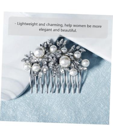 MAGICLULU 1pc Hair Comb Pearl Hair Pins Wedding Hair Accessories Wedding Headpiece Women Hairpin Comb Hair for Women Pearl Hairpins Wedding Hairpin Bridal Headdress Bridal Hair Accessories - Buy Online on GoSupps.com