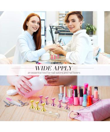 6 Sets Magnetic Nail Tip Display Holder - Acrylic Nail Display Stand for DIY Manicure & Salon | 6 Colors Available - Buy Online on GoSupps.com