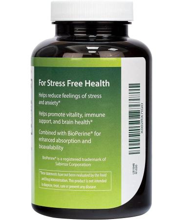 NutraA2Z Extra Strength Ashwagandha - 120 Vegetarian Capsules - 1300mg Root Powder with BioPerine - Stress Reduction Support - Buy Online on GoSupps.com