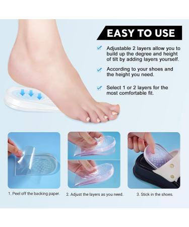 2 Layers Adjustable Heel Correction Insoles | Supination & Pronation Relief | Knee Pain & Foot Alignment | Orthopedic Solution for Leg Length Discrepancies - Large - Buy Online on GoSupps.com