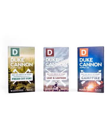 Duke CannonGreat American Frontier Men's Big Brick of Soap Set: Fresh Cut Pine  Leaf & Leather  Campfire - Buy Online on GoSupps.com