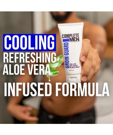 Groin Guard Anti Chafing Cream for Men | Talc-Free Aluminum-Free Natural Odor Control & Friction Defense - Non-Greasy & Cool Dry Comfort - Buy Online on GoSupps.com
