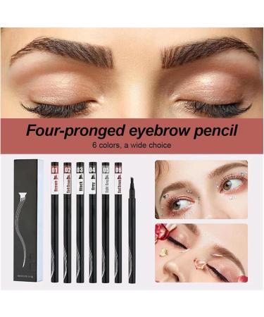 2 Eyebrow Pencils 3D Waterproof Microblading Eyebrow Pencil 4 Magic Eyebrow Pencils Long-Lasting Professional Fine Enhancement Stencil Eyebrow Pencil(Color:Brown) 1 count (Pack of 1) Brown - Buy Online on GoSupps.com