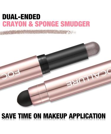 FOCALLURE No Crease Eyeshadow Stick - Matte & Shimmer Eye Shadow Pencil | Smudge-proof & Waterproof | Built-in Smudger | ILLUSION 20 - Buy Online on GoSupps.com