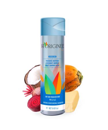 Hydracare Tucum Butter Shampoo - VEGAN - Hydration Shine and Smoothing - Coconut Water and Beet Amino Acids - Cruelty Free Natural Ingredients Hypoallergenic - H origin e Brasil - 8.45 fl oz HYDRACARE SHAMPOO