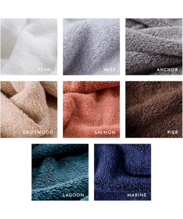 LUXOME Spa Collection Oversized Bath Sheet Set | Highly Absorbent | Mist (Light Grey) 2 Piece Set - Buy Online on GoSupps.com