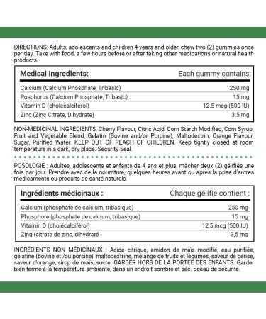 Nature's Bounty Calcium with D3 & Zinc Gummies - Buy Online on GoSupps.com