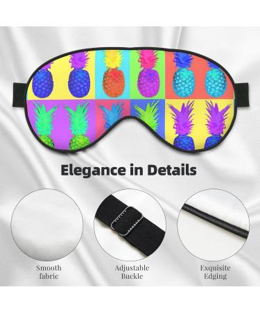 Colorful Pineapple Soft Sleep Eye Mask | Breathable Eye Patch for Travel & Relaxation - Shop Now - Buy Online on GoSupps.com