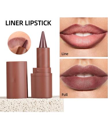 Lip Pencil Smear Resistant Long-Lasting Waterproof Lip Liner Pencil & Red For Business Travel Office Meetings Casual Gatherings - Buy Online on GoSupps.com
