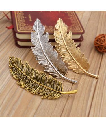 INTVN Hair Clips - Metal Feather Leaf Hair Accessories for Girls & Women | 6-Piece Set - Buy Online on GoSupps.com