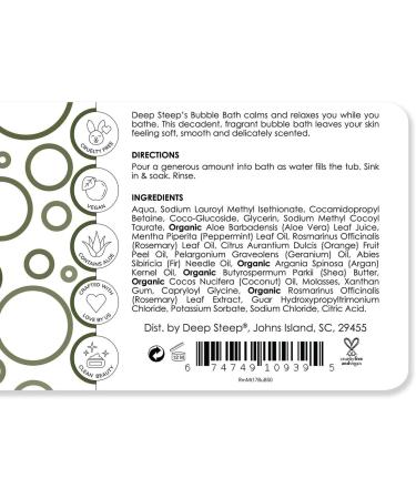 Deep Steep Rosemary Mint Bubble Bath - 17oz (Pack of 1) - Buy Online on GoSupps.com