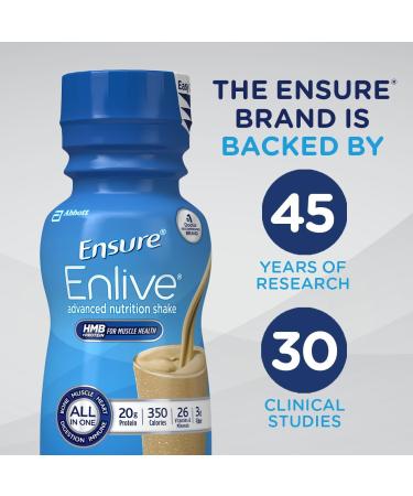 Ensure Enlive Advanced Nutrition Shake - 20g Protein Meal Replacement Vanilla 16 Count (8 fl oz) - Best for Health & Wellness - Buy Online on GoSupps.com
