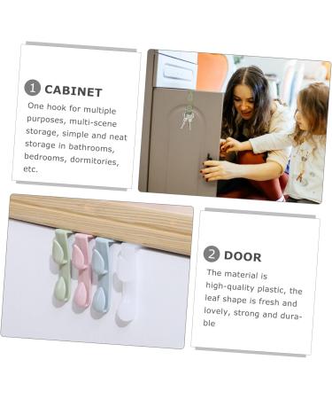 Alipis 30 Pcs Cabinet Door Hook Plastic Clothes Hanger Door Back Hook Plastic Sundry Door Hook Blush Drawer 9x3.2cmx3pcs Greenx3pcs - Buy Online on GoSupps.com