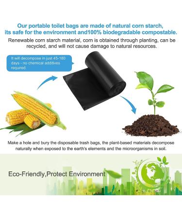 80 Portable Toilet Bags for Camping  Biodegradable Porta Potty Bags 8 Gallon 1.1 Mil Thickened Toilet Waste Bags for 5 Gallon Bucket Toilet  Compostable Bags for Adults Outdoor Camping Car Travel - Buy Online on GoSupps.com