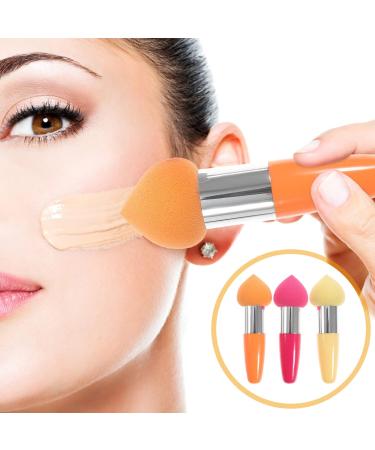 Frcolor 3PC Women Makeup Sponge Set | Lollipop & Water Drop Shaped Concealer Brushes - Random Colors - Buy Online on GoSupps.com