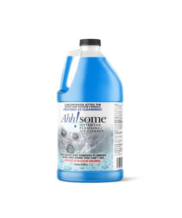 Ahh-Some Jetted Bathtub Cleaner - 64 Cleanings per Gallon, Most Effective Jetted Tub Plumbing Cleaner for Jetted Tub System & Jacuzzi Tub, Whirlpool Tub, Extra Strength & Septic Safe Bathtub Cleaner