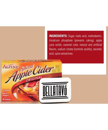Alpine Spiced Apple Cider Drink Mix Bundle - 2 Boxes, 10 Packets Each + BELLATAVO Ref Magnet - Buy Online on GoSupps.com