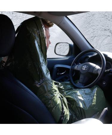 Survival Frog Tact Bivvy 2.0: Compact Waterproof Emergency Sleeping Bag with Carabiner & Survival Whistle - Lightweight Thermal Bivy Sack Cover in Tactical Green - Buy Online on GoSupps.com