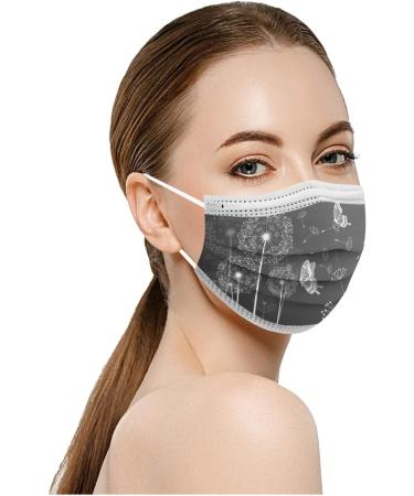 Buy Lulupi 10-Piece One-Way Adult Mouth Protection Mask - Elegant Dandelion Flower Motif Necklace for Women | Breathable & Stylish Face Covering - Buy Online on GoSupps.com