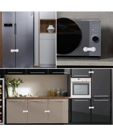 6 PCS Plastic Cupboard Locks for Children Baby SafetyÂ Locks Child Wardrobe Locks for Cabinets Drawers Fridge Door Adhesive Locks for Kids Kitchen Furniture - Buy Online on GoSupps.com