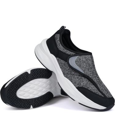 Ortho+rest Men's Diabetic Shoes for Swollen Feet | Arch Support Orthopedic Sneakers - Size 12 Black - Buy Online on GoSupps.com