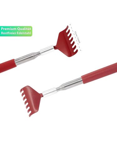 Red Stainless Steel Back Scratcher - Premium Quality for Instant Relief | Shop Internationally - Buy Online on GoSupps.com