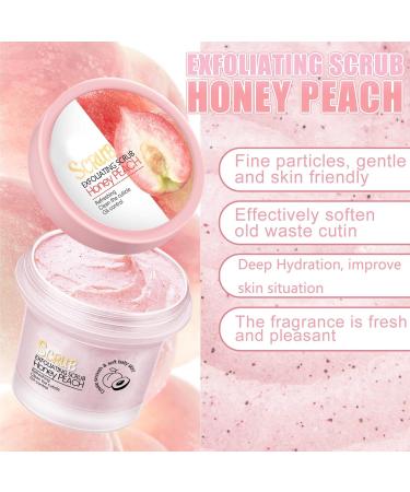 Body Scrub - Peach Exfoliating Body Scrub Removes Dead Dry Skin for a Soft & Hydrated Feel Deeply Hydrating and Gently Exfoliating Scrub for All Skin Types 3.53 - Buy Online on GoSupps.com