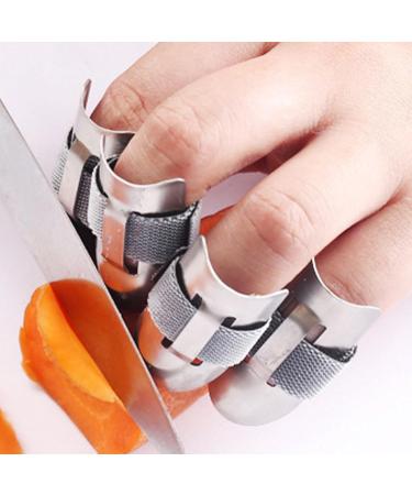 dewdat Finger Protectors For Food Cutting Steel Finger Protector Thumb Shelter Set For Seafood Preparation Opening Cutting Handling - Buy Online on GoSupps.com
