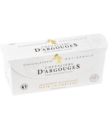CHEVALIERS D'ARGOUGES French Master Chocolatiers - Assortment of dark chocolates 70% milk 33% and white - Ballotin tastin - Buy Online on GoSupps.com