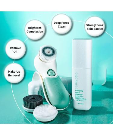 DERMILOGIC Purifying Daily Cleanser Deep Cleanse Hydrate & Restore Contains Niacinamide Ceramides and Hyaluronic Acid Dermatologist-Tested For Bright Balanced Glowing skin - Buy Online on GoSupps.com