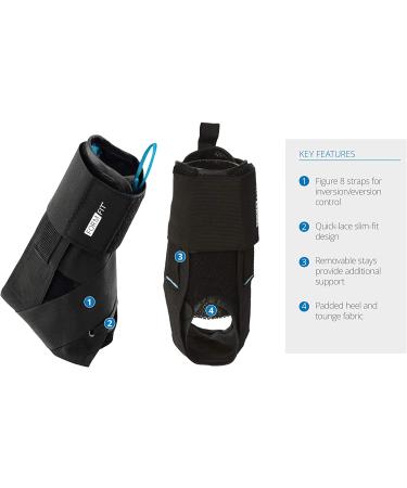 Ossur FormFit Ankle Brace with Speedlace & Figure 8 Straps | Single Pull Closure & Removable Stays | Medium Size for Ankle Immobilization & Support - Buy Online on GoSupps.com
