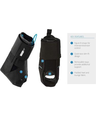 Ossur FormFit Ankle Brace with Speedlace & Figure 8 Straps | Single Pull Closure & Removable Stays | X-Large - Post-Injury Immobilization & Prophylactic Use - Buy Online on GoSupps.com
