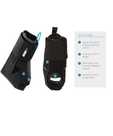Ossur FormFit Ankle Brace with Speedlace & Figure 8 Straps - Large Size | Single Pull Closure & Removable Stays | Ankle Immobilization for Injury Recovery or Prophylactic Use - Buy Online on GoSupps.com