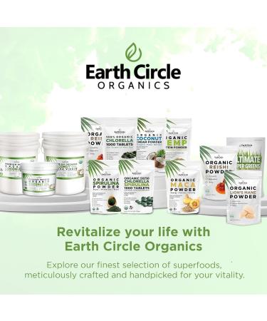 Earth Circle Organics Chlorella 400 Tablets (Pack of 2) and Spirulina Powder 4oz Bundle High Potency Vegan Superfood Supplement Packed with Protein Vitamins & Minerals for Daily Energy and Health - Buy Online on GoSupps.com