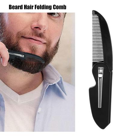 Peigne de poche pliant pour hommes paquet de 2 peignes lisser dents fines pour le toilettage quotidien la barbe ou la moustache - Buy Online on GoSupps.com