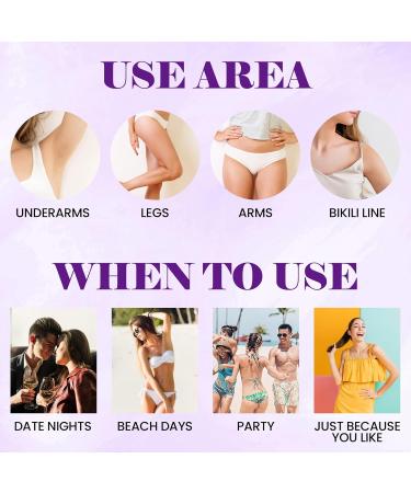 Effective Hair Removal Cream & Turmeric Mask for Arms Bikini Legs Underarms - Painless & Soothing Formula for Men & Women - Buy Online on GoSupps.com