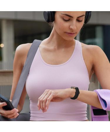 3-Pack Slim Lace Sport Bands for Fitbit Luxe - Soft Silicone Hollow-Out Replacement Wristbands for Women - Breathable and Stylish - Compatible with Fitbit Luxe Fitness Smart Watch - D-Black/Stone Gray/Green - Fits 5.6-7.1 Wrists - Buy Online on GoSupps.com