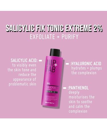 Nip + Fab Salicylic Acid Fix Tonic Extreme 2% with Hyaluronic Acid - 190ml - Buy Online on GoSupps.com