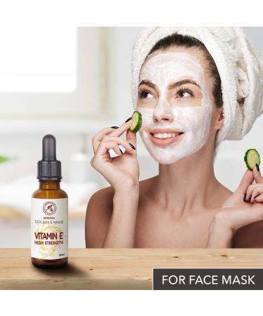 Buy Highly Concentrated Vitamin E 30ml Drop for Face Body & Hair Care - Premium Quality Cosmetic Supplement - Buy Online on GoSupps.com