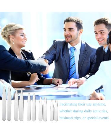 NAYAGOGO 10 PCS/ 5 Sizes Stainless Steel Collar Stays Shirt Collar Stiffeners Metallic Collar Stays Shirt Collar Stiffeners for Home Use Organizing Travel Mens Dress Shirt (5/5.6/6.3/7/ 7.6cm) - Buy Online on GoSupps.com