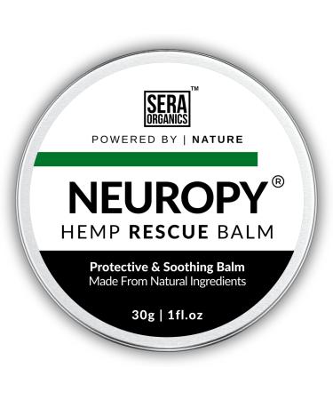 Neuropathy Relief Cream Treatment For Foot Hands Legs Toes Muscle & Joint Discomfort Relief - Natural Formula With Hemp Oil Turmeric Ginger St John s Wort (30ml Balm) By Sera Organics