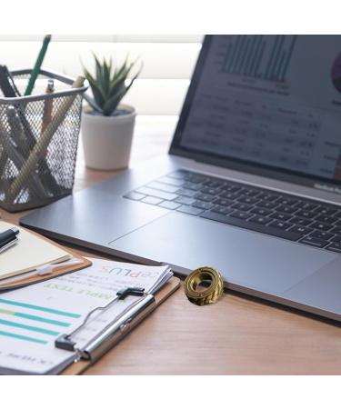 Shop Tire Profile Spinner Ring | Rotating Mechanical Jewelry for All Ages - Stainless Steel Gold - Buy Online on GoSupps.com