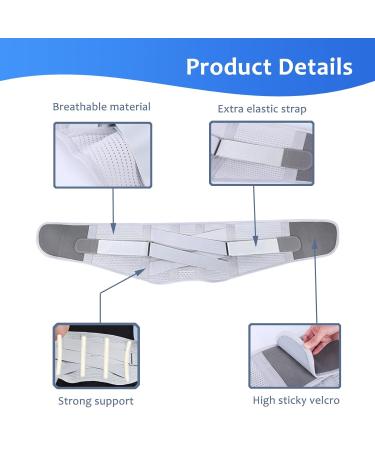 Back Support Belt for Lower Back Pain Relief - Adjustable Lumbar Brace for Men & Women | Breathable Anti-Skid Design for Sciatica & Herniated Disc (Waist 30-35 - Buy Online on GoSupps.com