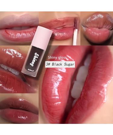 3 Pack Lip Gloss Oil - Mirror Finish - Black Sugar Powder - Moisturizing and Shiny Translucent Oil - Plumping Makeup - Buy Online on GoSupps.com
