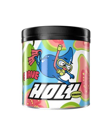 HOLY Hydration Goyave Poudre lectrolytes Sans Sucre | 50 Portions | Boisson Hydratation Sport avec Min raux Eau de Coco & Vitamines | V gan Ar mes Naturels (350g)