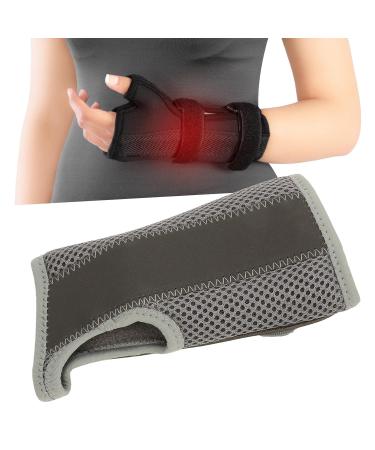 Adjustable Wrist Brace for Carpal Tunnel & Tendinitis Relief - Unisex Night Support with Splints (Gray Left Hand - Buy Online on GoSupps.com