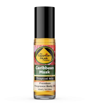 WagsMarket Caribbean Musk Perfume Oil for Men & Women - Egyptian Musk 0.33oz Roll-On to 4oz Glass Bottle - Buy Online on GoSupps.com